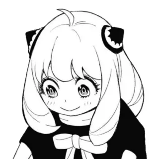 😊 Anya Forger Spy × Family anya forger, spy family, anime, mangá, fofa, menina telegram sticker