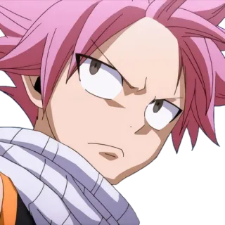 😒 Natsu Dragneel Fairy Tail Anime, Fairy Tail, Natsu Dragneel, Charakter telegram sticker