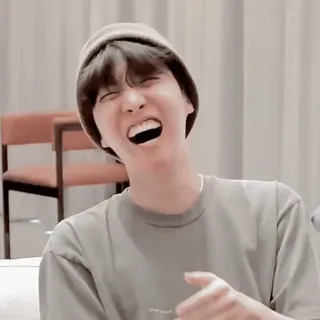 🤣 rindo, feliz, pessoa, sorrindo, kpop whatsapp sticker