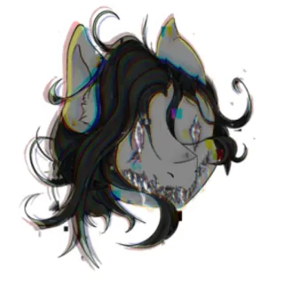 🤬 pony, horror, creepy, monster, teeth, scary telegram sticker