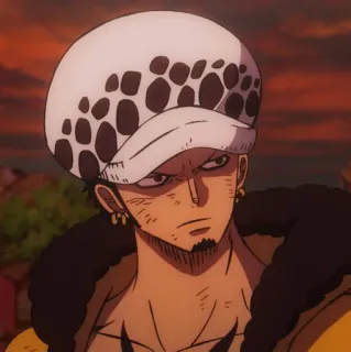 🫀 Trafalgar Law One Piece Anime, One Piece, Trafalgar Law, Pirat telegram sticker
