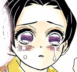 🌟 哭泣, 悲伤, 动漫, 漫画, 眼泪, 情感 telegram sticker
