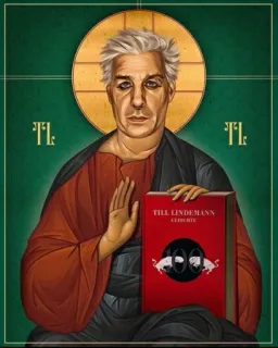 😐 Till Lindemann Till Lindemann Gedichte músico, cantante, libro, Rammstein, Till Lindemann, poemas whatsapp sticker