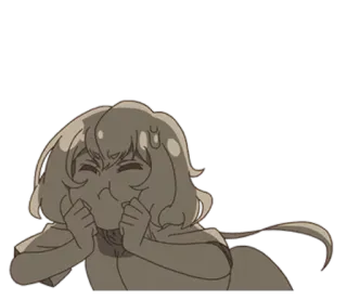 😣 Аниме, Манга, Милый, Стикер, Каваий telegram sticker