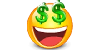 🤑 Emoji, Geld, Dollar, Finanzen, Reich, Wohlstand whatsapp sticker