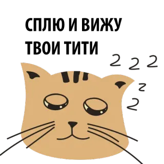 🍒 zzz gato, dormindo, animal, desenho animado, sonolento telegram sticker