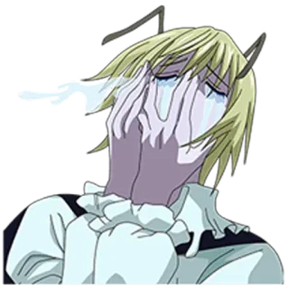 😭 weinen, anime, traurig, tränen telegram sticker