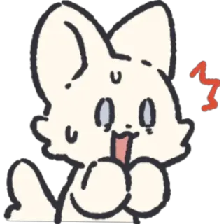 😱 binatang, imut, anjing, stiker, kartun, terkejut telegram sticker