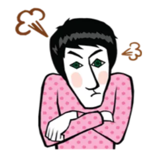 😑 angry, upset, mad, annoyed, expression, frustrated telegram sticker
