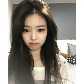 ❤️ Jennie Kim kpop, idol, singer, portrait, female, woman, selfie whatsapp sticker