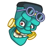 😎 漫画, メガネ, 頭, 顔, キャラクター telegram sticker