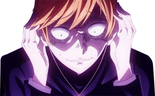 😨 Anime, Schockiert, Gestresst, Gesicht, Ausdruck, Ängstlich, Besorgt telegram sticker