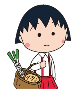Chibi Maruko-chan whatsapp stickers