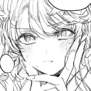 🥺 Anime, Manga, Dziewczyna, Słodkie, Sztuka telegram sticker