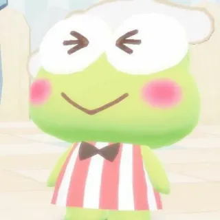 🌷 Keroppi เคโระปปิ, ซานริโอ้, กบ, ตัวละคร, คาวาอิ, น่ารัก telegram sticker