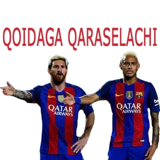 😠 Lionel Messi, Neymar ฟุตบอล, ฟุตบอล, นักกีฬา, บาร์เซโลน่า, กีฬา telegram sticker
