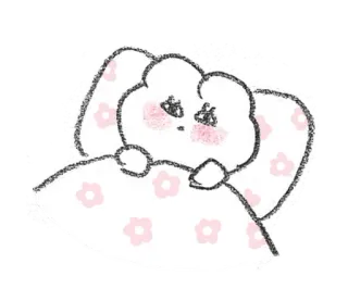💭 imut, kartun, binatang, kawaii, mengantuk, manis telegram sticker
