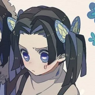 😕 Kanao Tsuyuri Demon Slayer Anime, Demon Slayer, Kanao Tsuyuri, schattig, Manga, Fanart telegram sticker