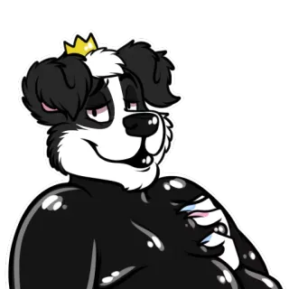 😉 Furry, Antropomorfo, Animale, Cartone animato, Personaggio, Cane whatsapp sticker