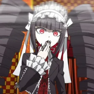 🃏 Celestia Ludenberg Danganronpa Anime, Mangá, Celestia Ludenberg, Danganronpa, Gótico, Personagem telegram sticker