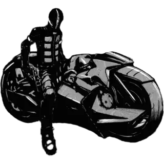 🚲 moto, futurista, moto, motociclista, veículo, transporte, ficção científica telegram sticker