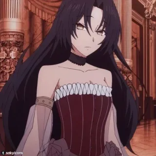 ❤️ sakyicons Anime, Mulher, Vestido, Roupa formal, Ilustração telegram sticker