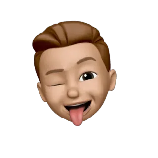 😜 emoji, face, winking, tongue, sticker telegram sticker