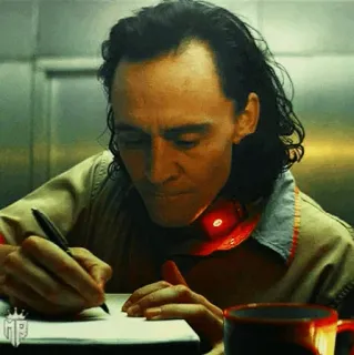 🧊 Loki Loki, Tom Hiddleston, Marvel, character, writing telegram sticker