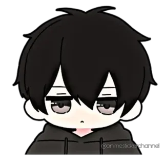 😠 anime, sticker, cartoon, chibi, cute whatsapp sticker