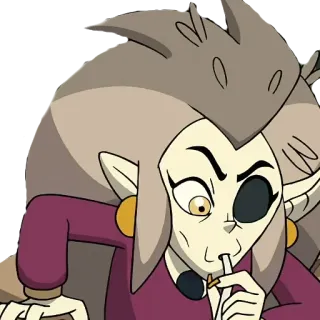 🙊 Eda Clawthorne The Owl House cartoon, wizard, magic, witch, eda, owl house, animated telegram sticker