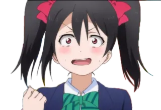 ✊ Nico Yazawa Love Live! Anime, Ragazza, Cartone animato, Idol, Carino telegram sticker