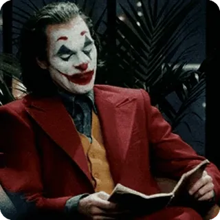 🌟 Joker badut, karakter film, penjahat, komik, dc comics, joker telegram sticker