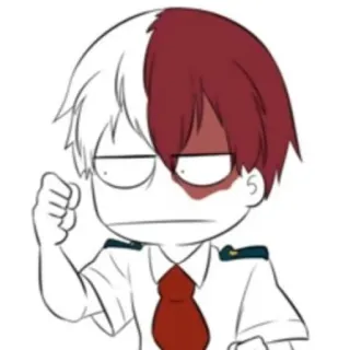 ❄️ Shoto Todoroki My Hero Academia Anime, Manga, Shonen, My Hero Academia, Shoto Todoroki, Postać telegram sticker