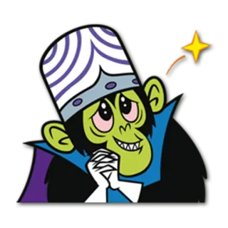🙏 Mojo Jojo The Powerpuff Girls cartoon, villain, monkey, mojo jojo telegram sticker