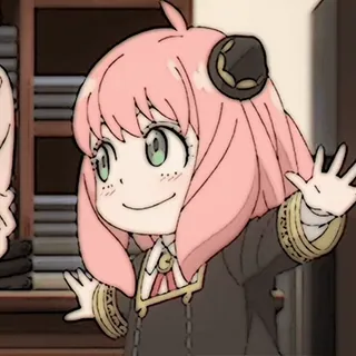 🥜 Anya Forger Spy x Family Anime, Spy x Family, Anya Forger, Carino, Cartone animato, Capelli rosa, Forger whatsapp sticker