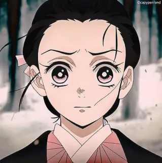 🌿 Nezuko Kamado Demon Slayer anime, demon slayer, nezuko, nezuko kamado, manga, charakter whatsapp sticker