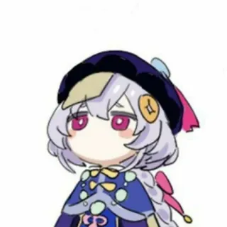 ❄️ Qiqi Genshin Impact Anime, Videojuego, Qiqi, Genshin Impact, Lindo, Personaje telegram sticker