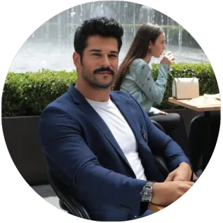 😊 hombre, traje, actor, retrato, actor turco telegram sticker
