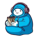 🥰 money, headphones, coffee, cute, kawaii telegram sticker