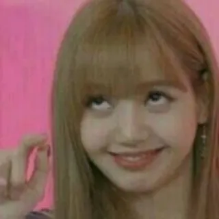 🤏 Lisa K-pop, singer, celebrity, Asian, woman telegram sticker