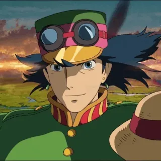 ⚜ Howl Howl's Moving Castle Anime, Ghibli, El castillo ambulante, Fantasía telegram sticker