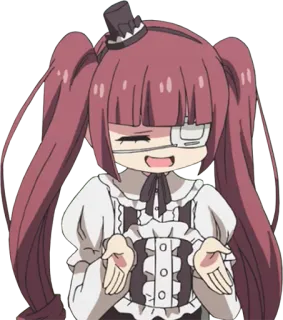 😌 Anime, Manga, Lindo, Chica, Chibi, Personaje whatsapp sticker