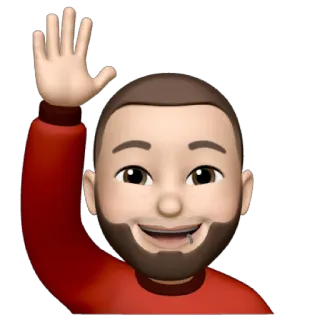 🙋‍♂️ Emoji, Memoji, Acenando, Saudação, Amigável whatsapp sticker