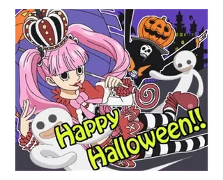 🎃 Happy Halloween!! halloween, anime, kartun, imut, liburan, senang telegram sticker