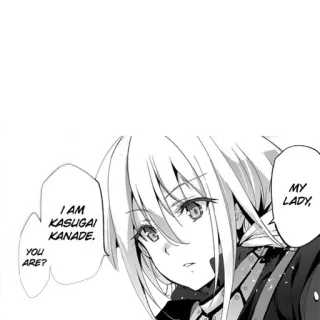😁 Kasugai Kanade MY LADY,
I AM KASUGAI
KANADE.
YOU
ARE? Anime, Mangá, Kasugai Kanade, Personagem, Mulher telegram sticker