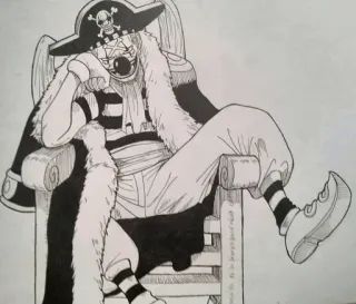 💛 Buggy One Piece Anime, Pirat, One Piece, Buggy, Manga telegram sticker