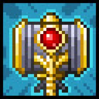 🔨 Pixel, Martillo, Medieval, Arma, Juego telegram sticker