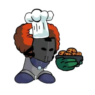 🍪 Tricky the Clown Madness Combat Clown, Cookies, Pâtisserie, Friday Night Funkin' telegram sticker