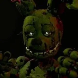 🌟 Springtrap Five Nights at Freddy's animatronic, horror, video game, scary, monster telegram sticker