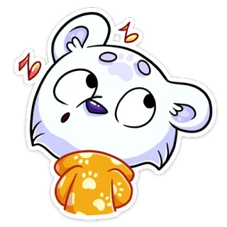 🤭 niedźwiedź, słodki, zwierzę, kreskówka, naklejka telegram sticker
